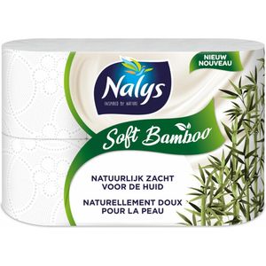 4x Nalys Soft Bamboo Toiletpapier 3-laags 6 stuks