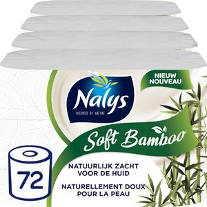 Nalys Soft Bamboo Wit Toiletpapier - 3 Lagen - 72 Rollen