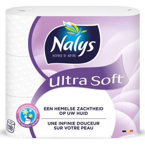 Nalys Ultra Soft Toiletpapier 2-laags 18 stuks