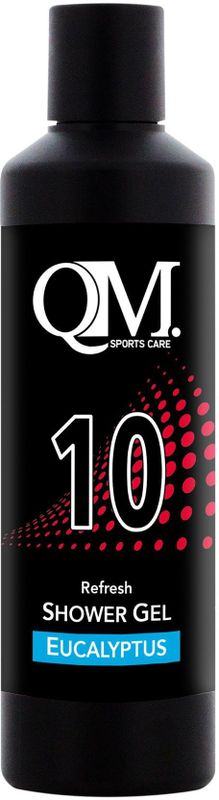Qm sports care sportscare 10 fles 200ml shower gel fresh eucalyptus
