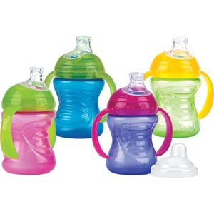 Nuby Swirl antilekbeker, vanaf 6 maanden, kleur willekeurig verzonden, 240ml