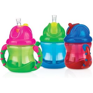Nuby - Flip It - Antilekbeker - Groen/blauw - Silicone