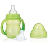 Nûby - Trainingsfles – 240 ml – groen – 0 m