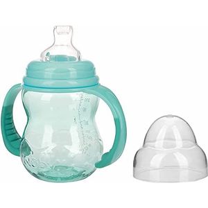 Nûby - Drinkfles van Tritan - brede hals - 240 ml - groen - 6 m + NV03001AQUA