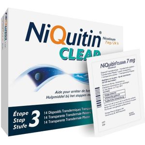 Niquitin Clear Patch 7mg Patch 14 stuks