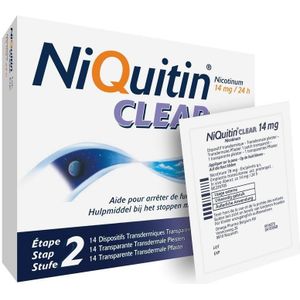 Niquitin Clear Patch 14mg Patch 14 stuks