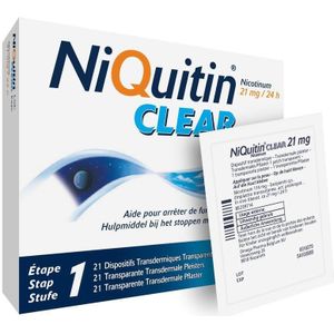 Niquitin Clear Patch 21mg Patch 21 stuks