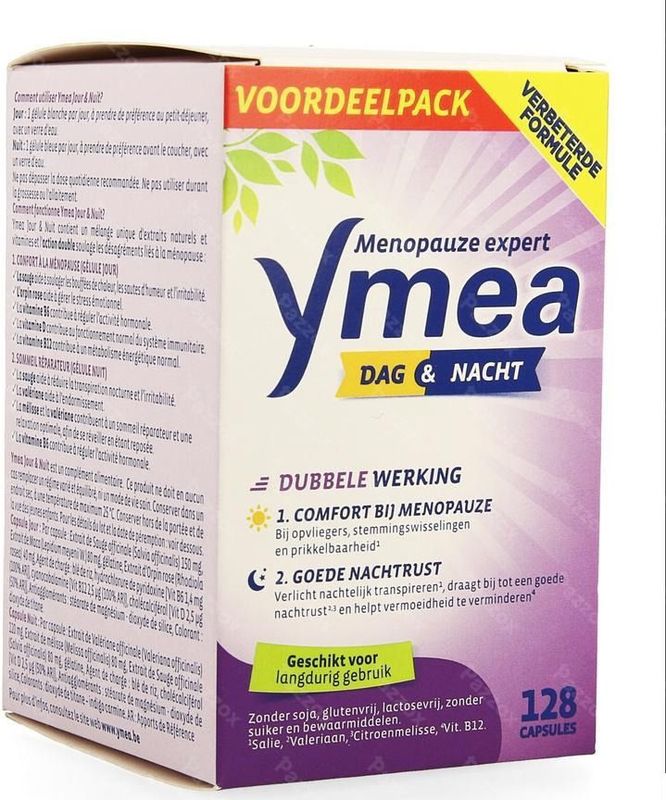 Ymea Day & Night Caps - 24-uurs Ondersteuning Overgang Zonder Oestrogeen