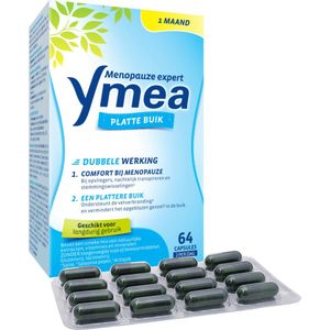 Ymea® Platte Buik 64 St. - Menopauze - Tegen Opvliegers & Opgeblazen Gevoel
