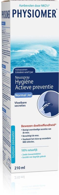 Physiomer® Normal Jet Neusspray 210 ml-Bij Verkoudheid,Verstopte Neus Of Griep