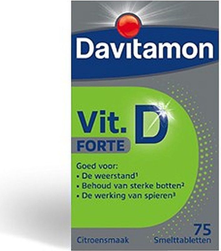 Davitamon® Vitamine D Forte Smelttablet Citroensmaak: Weerstand, Botten, Spieren
