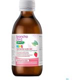 Broncho 2 in 1 Hoestsiroop- vanaf 1 jaar- Honing- Heemstwortelextract- Aardbeismaak- 120ml