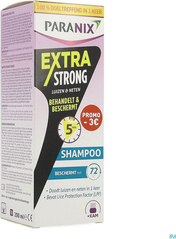 Paranix - Extra Strong - Shampoo - 200ml - Insectenbeetmiddelen
