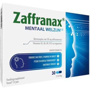 Zaffranax Mentaal Welzijn Capsules 30 stuks