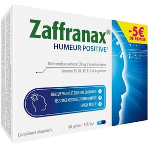 Zaffranax - Mentaal Welzijn - Capsules - Saffraan - Magnesium - Vitamines B