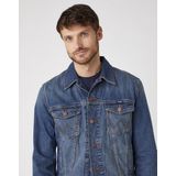 Wrangler - Jeansjack - Mid-stone - Onzichtbaar Verwerkte Zakken - Normale Overhemdkraag