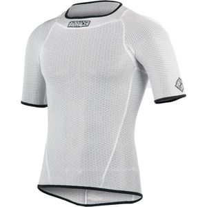 Bioracer - Ondergoed - Wit - 100% Polyester - Korte Mouwen