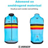 Bioracer - 2025 Icon - Windstopper Gilet - Blauw - Heren Fietskleding
