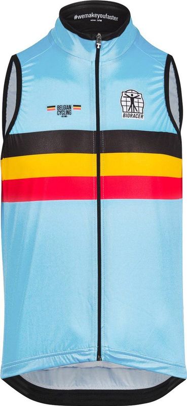 Bioracer - 2025 Icon - Windstopper Gilet - Blauw - Heren Fietskleding