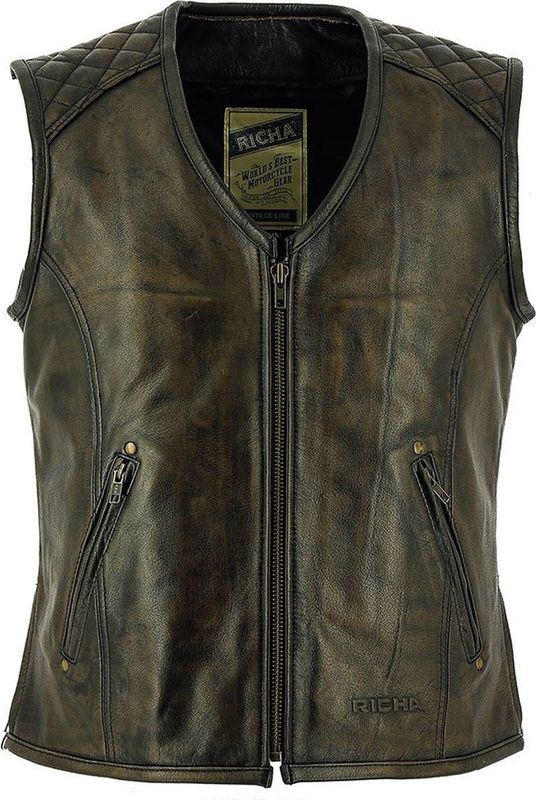 Richa - Colt Vintage - Gilet - Hoogwaardig Leer