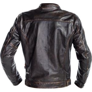 Richa - Normandie - Motorjas - Zwart - Runderleer - Retro Design