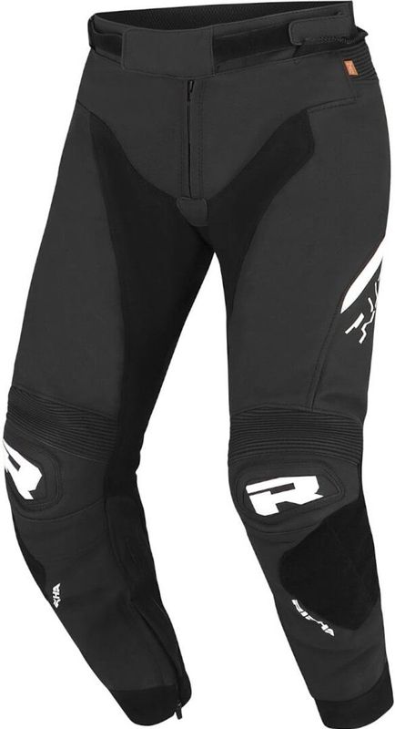 Richa - Stradale - Motorbroek - Zwart Wit - Polyester Rundleder