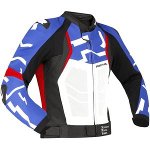 Richa - Stradale - Leren Motorjas - Blauw - CE Level 1 Bescherming