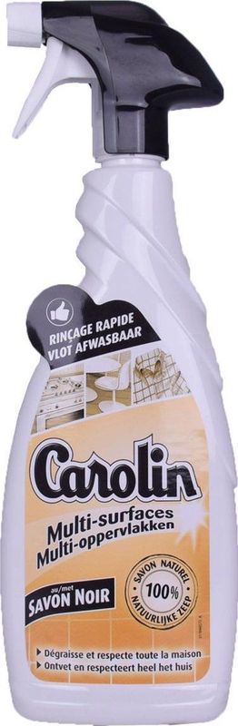 Carolin allesreiniger met zwarte zeep, spray van 650 ml