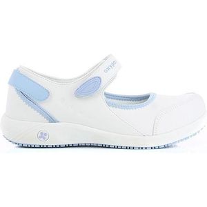 OXYPAS NELIE : Comfortabele ballerina in leder - Maat 36 - Blauw