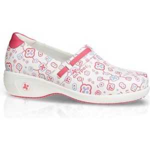 Oxypas Medische Schoen Met Hak Lucia ESD - Fuchsia Bloemen - 41