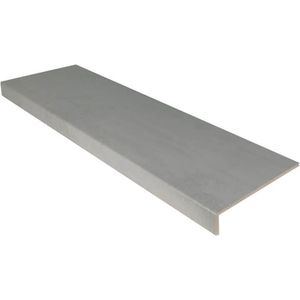 Maestro Steps -Overzettrede met neus | Laminaat | Betonlook Light Grey Stone | 130 x 38 cm - exclusief montage.