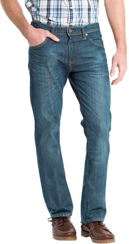 Levis  527 SLIM BOOT CUT  Broeken  heren Blauw
