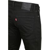 LEVI'S - Slim Jeans - Zwart - Katoen