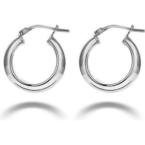 Twice As Nice Oorbellen in zilver, oorringen 16 mm