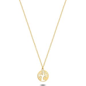 Twice As Nice Armband in verguld zilver, levensboom 38 cm+5 cm