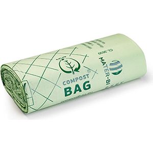 Composteerbare afvalzakjes – 30L – Biologisch afbreekbaar – Europees gecertificeerd – Biobased materiaal