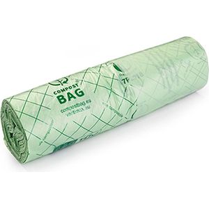 Composteerbare afvalzakjes – 50L – Biologisch afbreekbaar – Europees gecertificeerd – Biobased materiaal