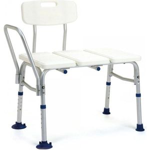 Kate - Badbank - Wit - Rubberen Pootjes - Verstelbare Hoogte