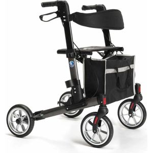 Vermeiren rollator - Lichtgewicht - Opvouwbaar - Voor binnen en buiten - Grijs