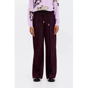 CKS - Bliss - Wide Leg High Waist Broek - Donkerpaars