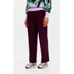 CKS - TONSKA - Hoge Taille Broek - Donkerpaars - Rechte Pasvorm