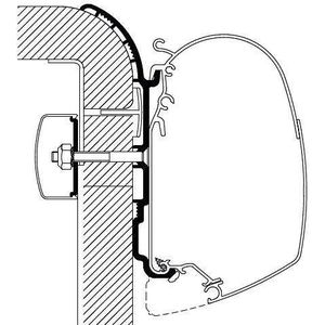 Thule Luifel Adapter Bürstner 5.0m