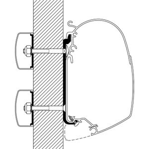 Thule Universele luifeladapter voor Omnistor 4900 / 5200 / 8000 4,5 m