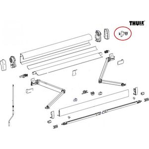 Thule Connection Pieces Tension Rafter 4900