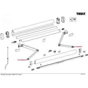 Thule Connection Lead Rail LH+RH 4900/6200