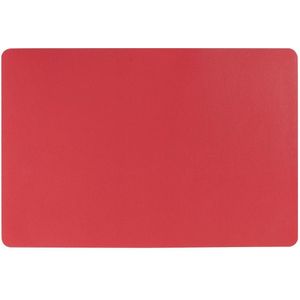 Atmosphera Placemat set van 4 - Rood - Lederlook - 45 x 30 cm - Onderleggers