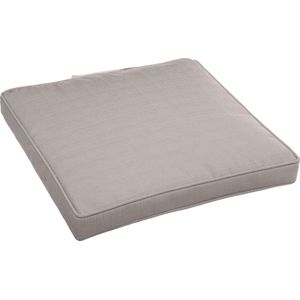 Hespéride Korai Stoelkussen met klittenband - Waterafstotend - Afneembare hoes - 40x40cm - Beige