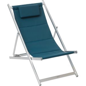 Hesperide Honolulu Outdoor Strandstoel Blauw - vouwstoel - ligstoel - campingstoel - Canard - Gewatteerde canvas