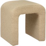 Atmosphera Sevi Poef - Bouclé - Beige