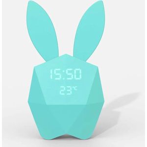 MOB Cutie Clock / Klok Connect - Konijnenklokje - Turquoise
